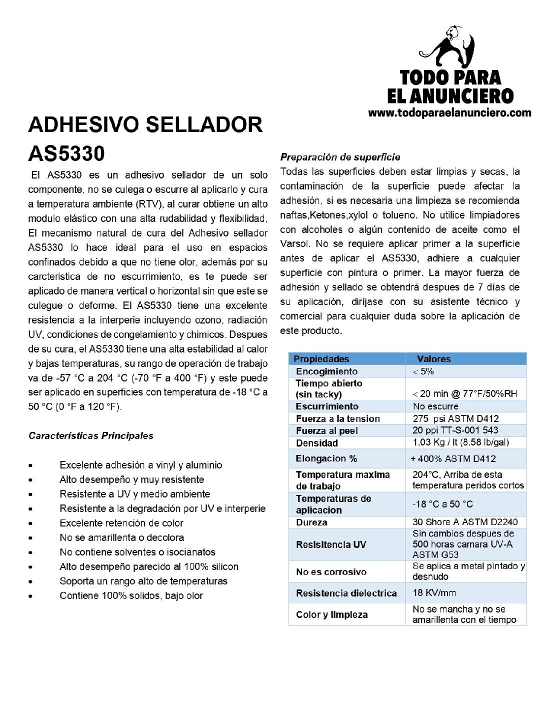 Adhesivo CLEAR As-5330 (300ml) - Imagen 2