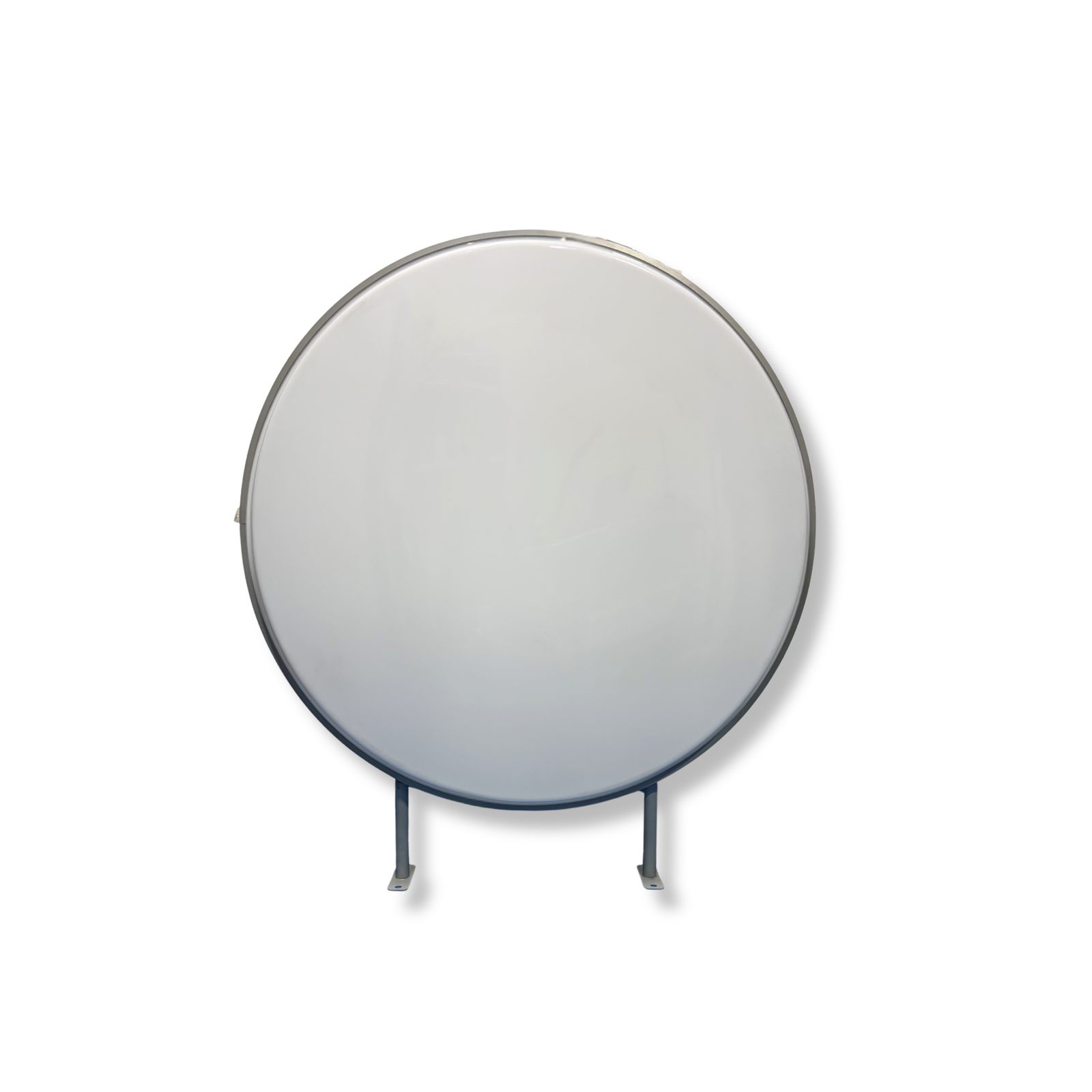 Caja de luz circular color plata (100cm)