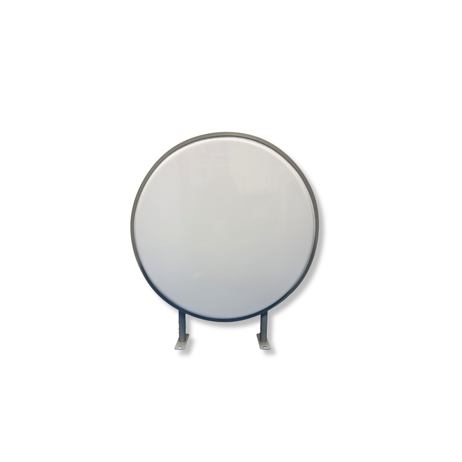 Caja de luz circular color plata (60cm)