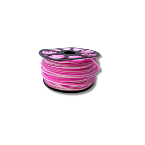 Silicón rosa para tira led 2da generación 6mm (5m)