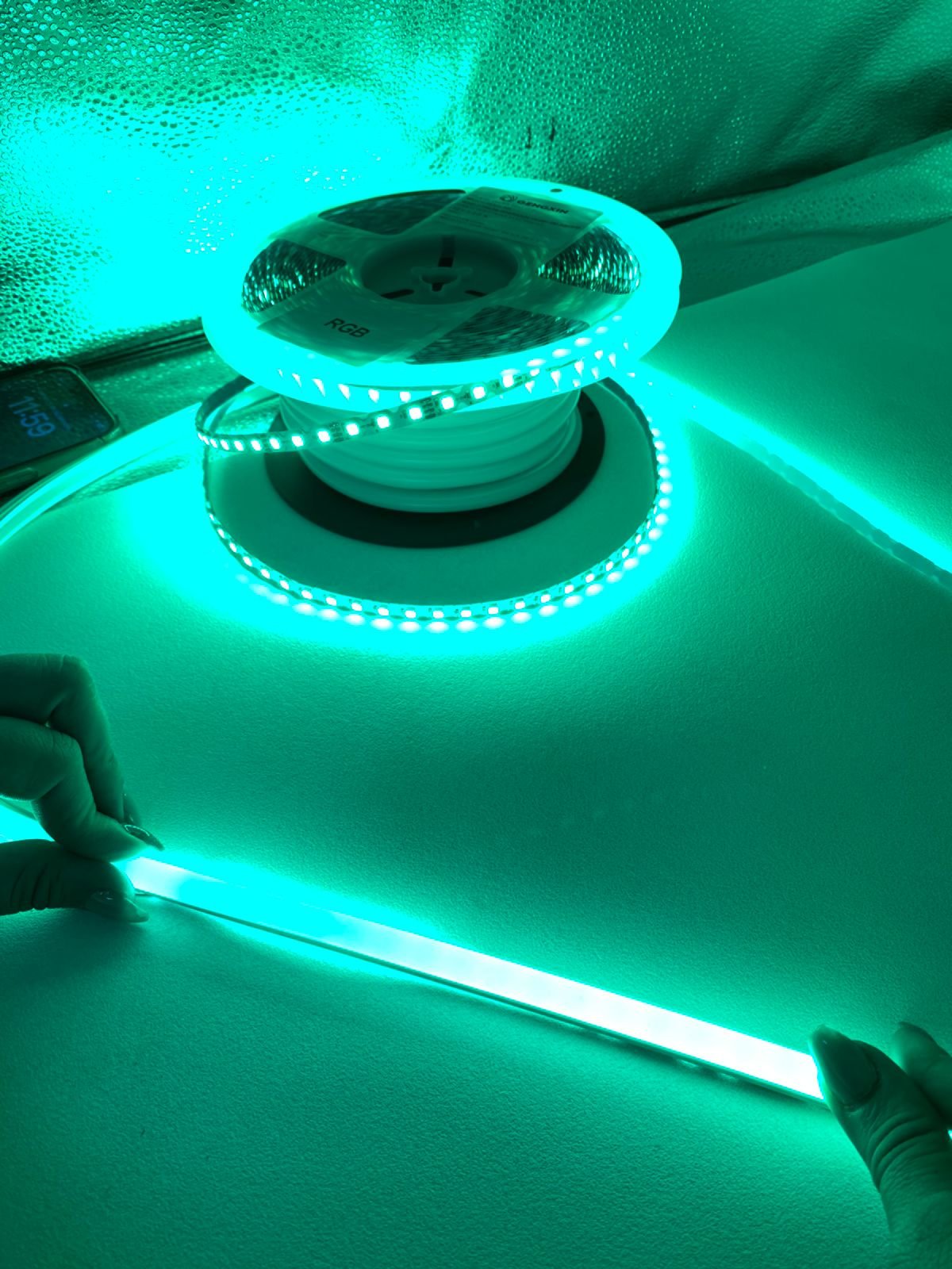 Tira led de neón GENGXIN 2da generación verde mars (20m) - Imagen 3